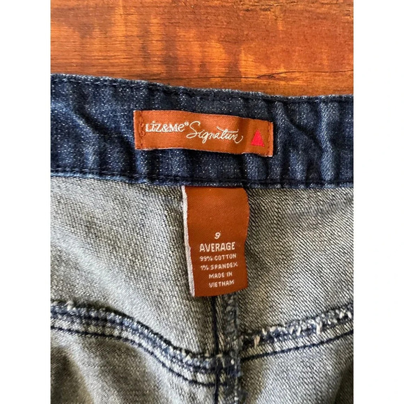 Liz & Me Womens Jeans Plus Sz 9 Average Pockets Straight Blue High Rise Casual - Picture 5 of 9